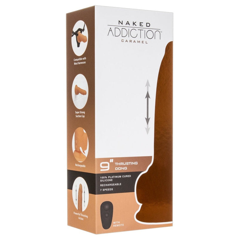 Naked Addiction - 9" Thrusting Dong Newside Naked Addiction - 9" Thrusting Dong Newside