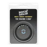 Rock Solid - The Silicone 3 Snap Cock Ring-Toys-Doc Johnson-Newside