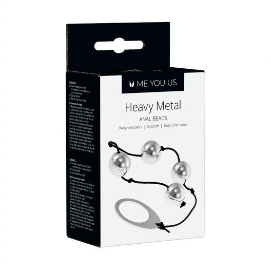 Me You Us - Heavy Metal Anal Beads Silver
