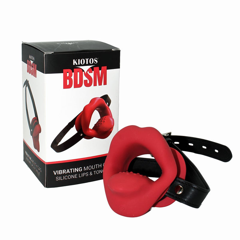Kiotos -  Vibrating Mouth Gag Silicone Lips & Tongue
