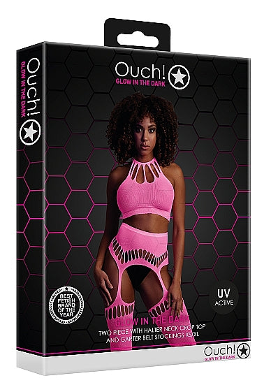 Ouch ! - Two Piece with Crop Top and Stockings -