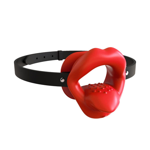 Kiotos -  Vibrating Mouth Gag Silicone Lips & Tongue