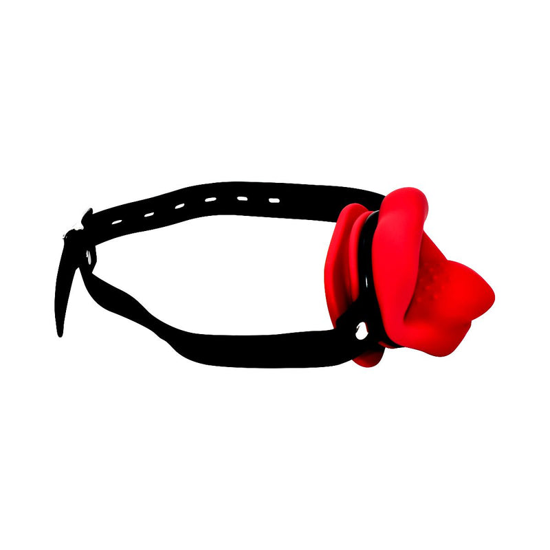 Kiotos -  Vibrating Mouth Gag Silicone Lips & Tongue