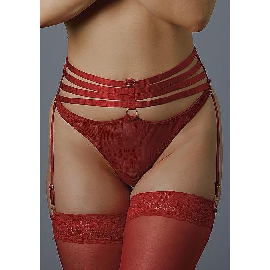 Adore - 4ever Yours Panty met Jarretel-Outfits-Adore-Rood-One Size-Newside