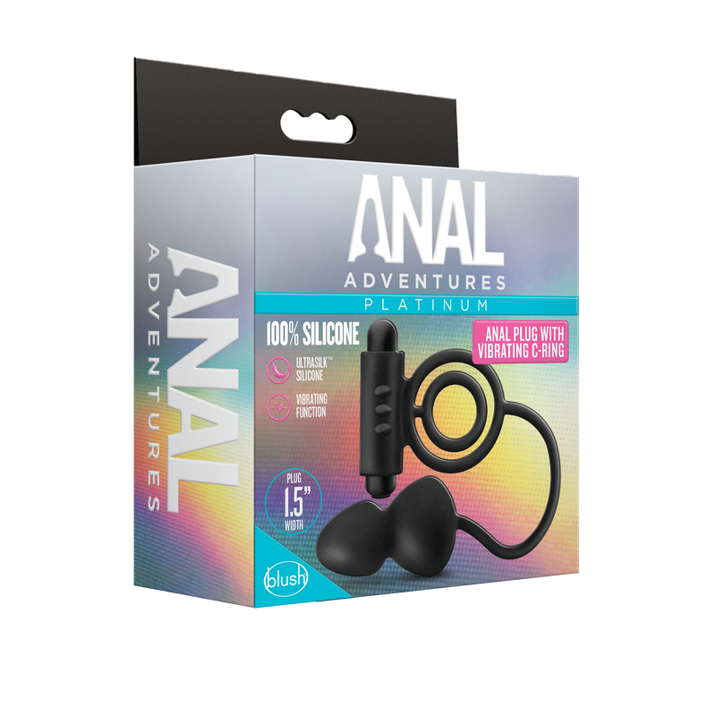 Anal Adventures - Anale Plug Met Vibrerende Penisring-Toys-Blush Novelties-Newside