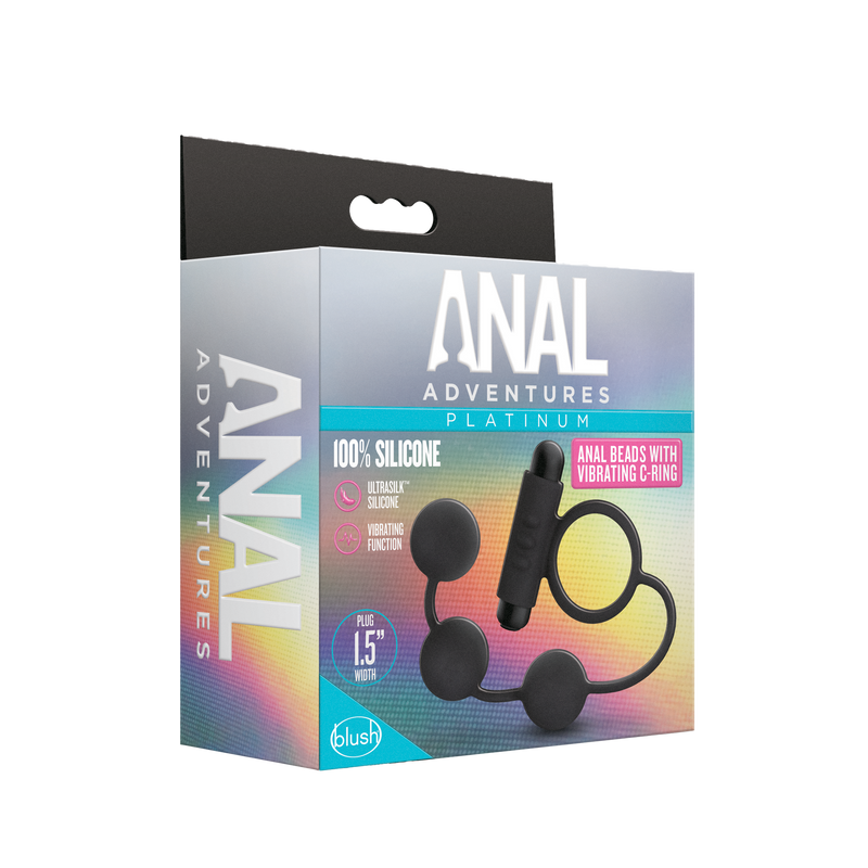 Anal Adventures - Weighted Anal Bead With C-Ring-Toys-Blush Novelties-Newside