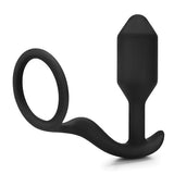 B-Vibe - Snug & Tug Penisring met Plug-Toys-B-Vibe-Newside