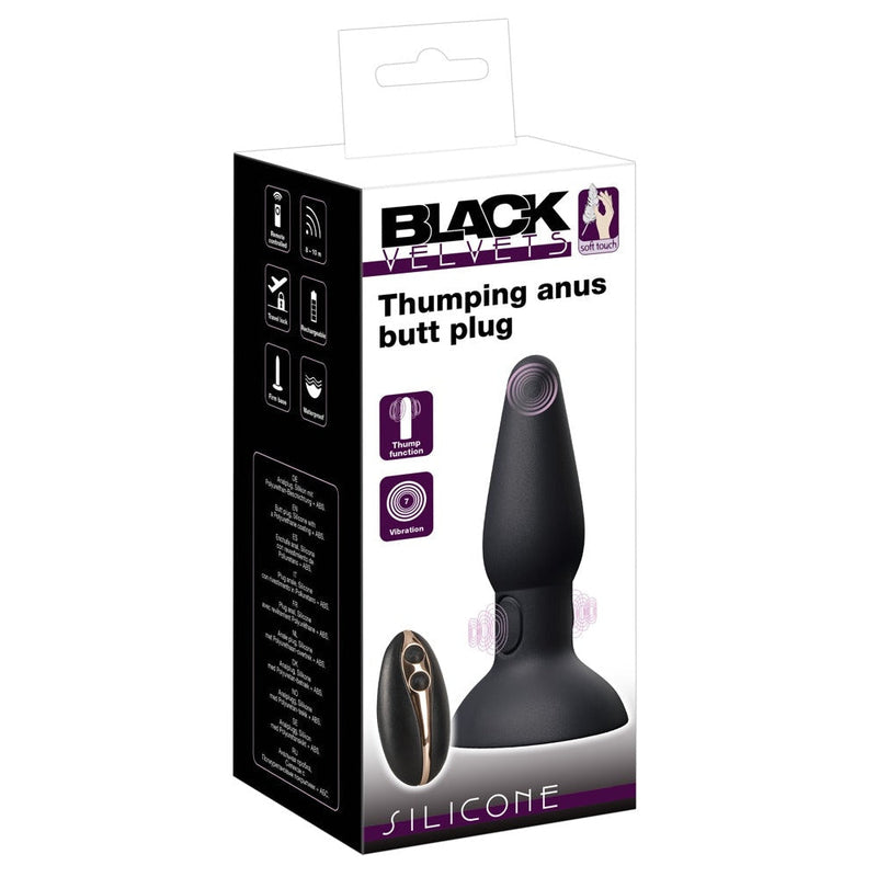 Black Velvets - Thumping Anus Vibrerende Butt Plug-Toys-Black Velvets-Newside
