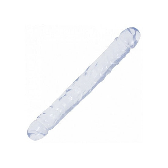 Crystal Jellies - Transparant Dubbele Dildo 12 inch (30 cm)-Toys-Doc Johnson-Transparant-Newside