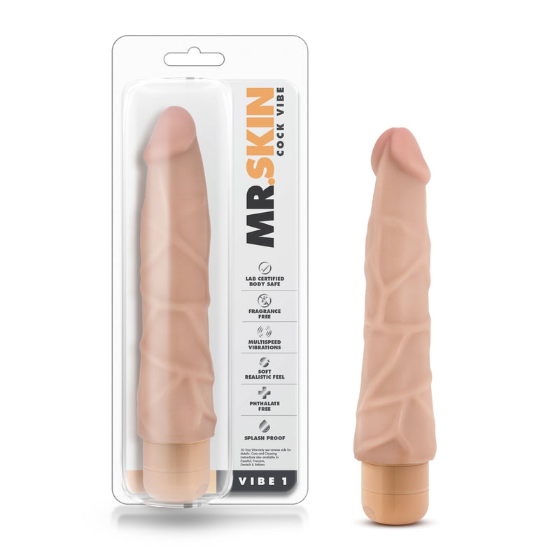 Dr. Skin - Cock Vibe 1 (23 cm ) Vibrerende Dildo-Toys-Blush Novelties-Wit-Newside