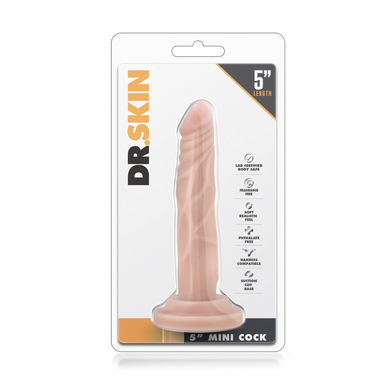 Dr. Skin - Mini Realistische Dildo met Zuignap 13 cm (5 inch)-Toys-Dr.Skin-Wit-10 / 15 Cm-Newside