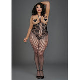 Dream Girl - Queen Size Open Cup Bodystocking-Outfits-Dream Girl-X-Large-Zwart-Newside