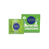 Exs Condoms - Glow in the Dark Condooms 3 Pack-Intimate Essentials-Exs Condoms-3Pack-53mm-Newside