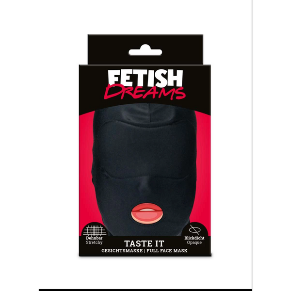 Fetish Dreams - Taste It Masker-Outfits-Fetish Dreams-Zwart-Newside