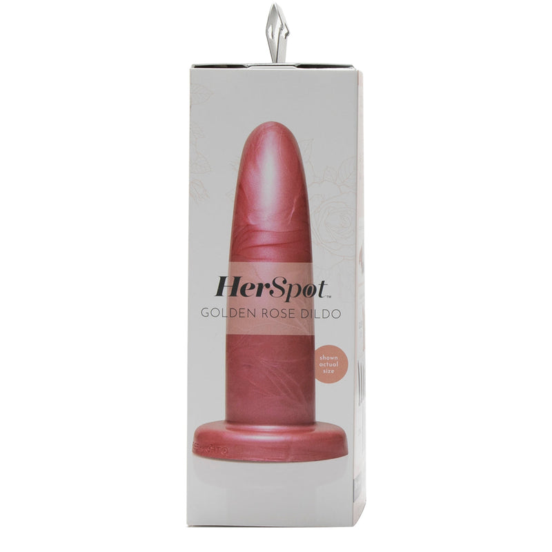 Fleshlight - HerSpot Dildo Golden Rose Small-Toys-Fleshlight-Newside