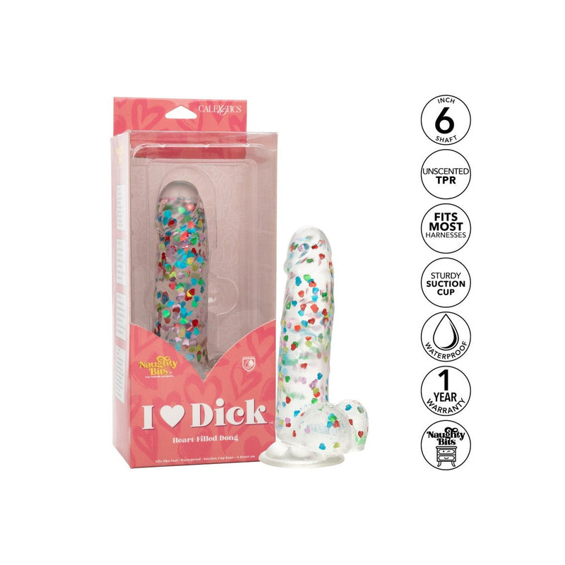 Naughty Bits - I Love Dick Heart Filled Dong-Toys-Calexotics-Newside