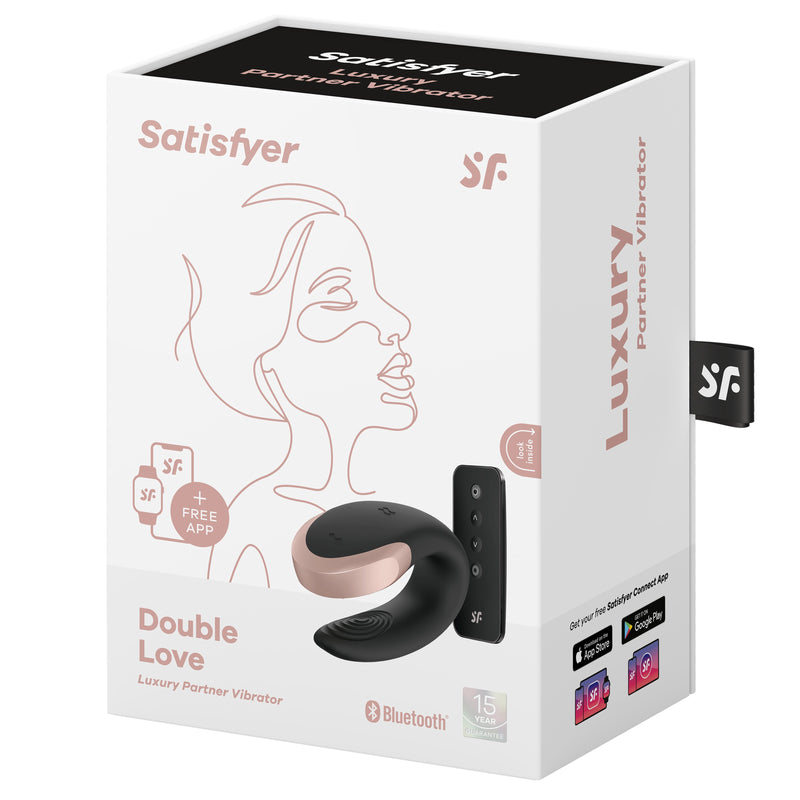 Satisfyer - Double Love Luxe Koppels Vibrator-Toys-Satisfyer-Zwart-Newside