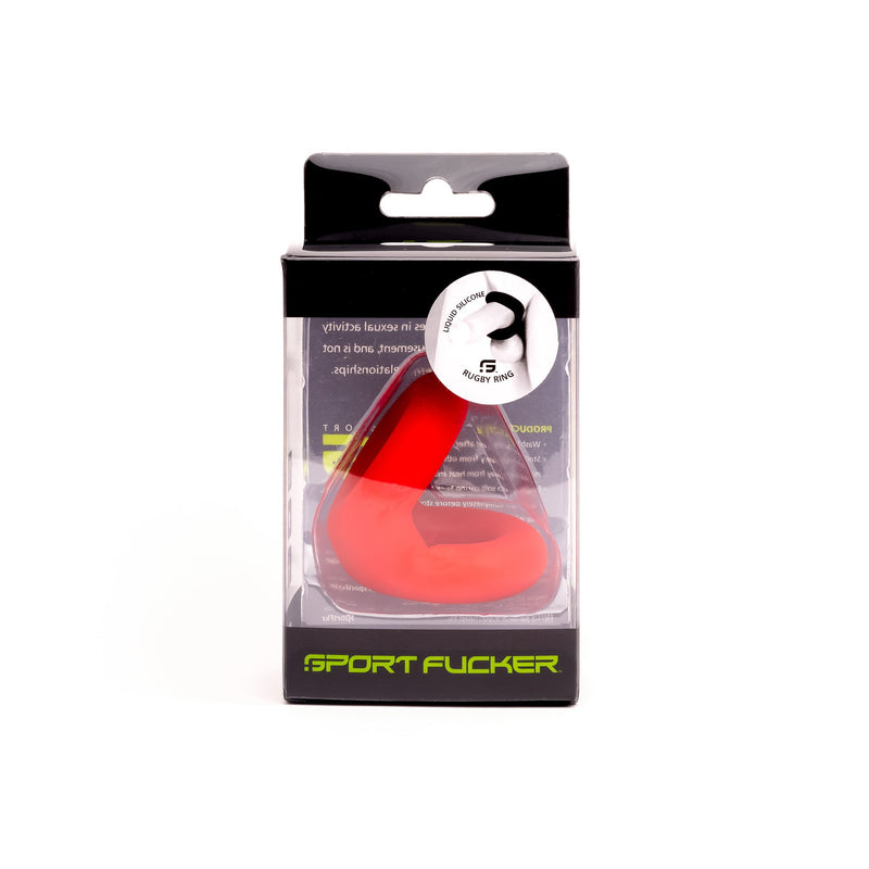 Sport Fucker - Liquid Silicone Rugby Cockring-Toys-Sport Fucker-Rood-Newside