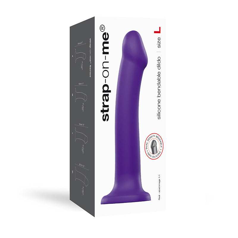 Strap-On-Me - Semi-Realistic Dual Density Bendable Dildo L-Toys-Strap-on Me-Paars-Newside