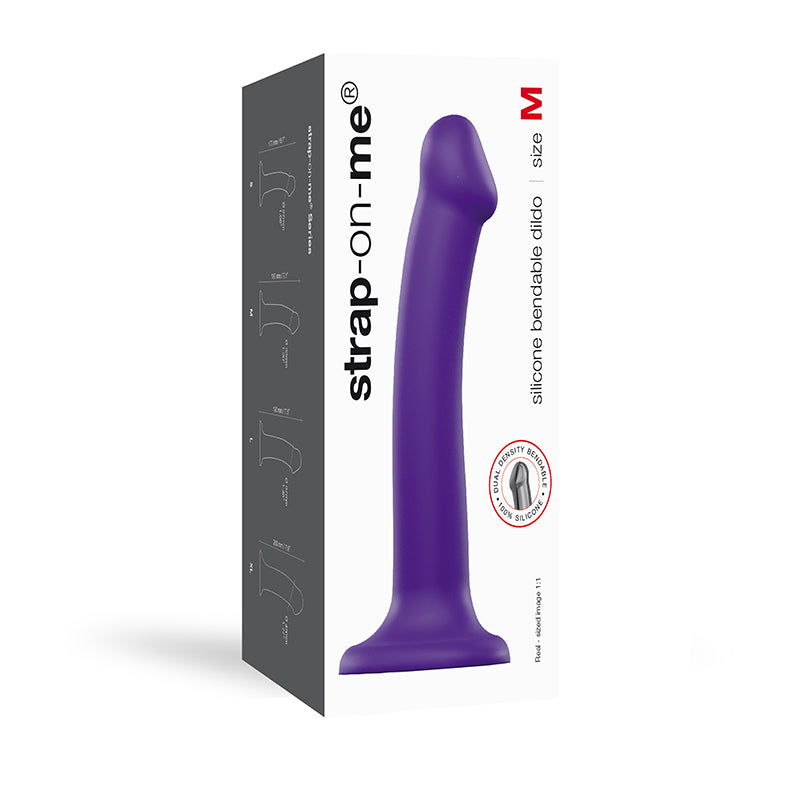 Strap-On-Me - Semi-Realistic Dual Density Bendable Dildo M-Toys-Strap-on Me-Paars-Newside