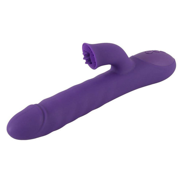 Sweet Smile - Stuwend & Roterend Dubbel Vibrator-Toys-Sweet Smile-Paars-Newside