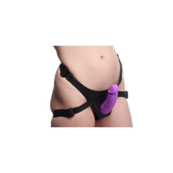 U-Strap - Double Charmer Silicone Double Dildo with Harness-Toys-XR Brands-Newside